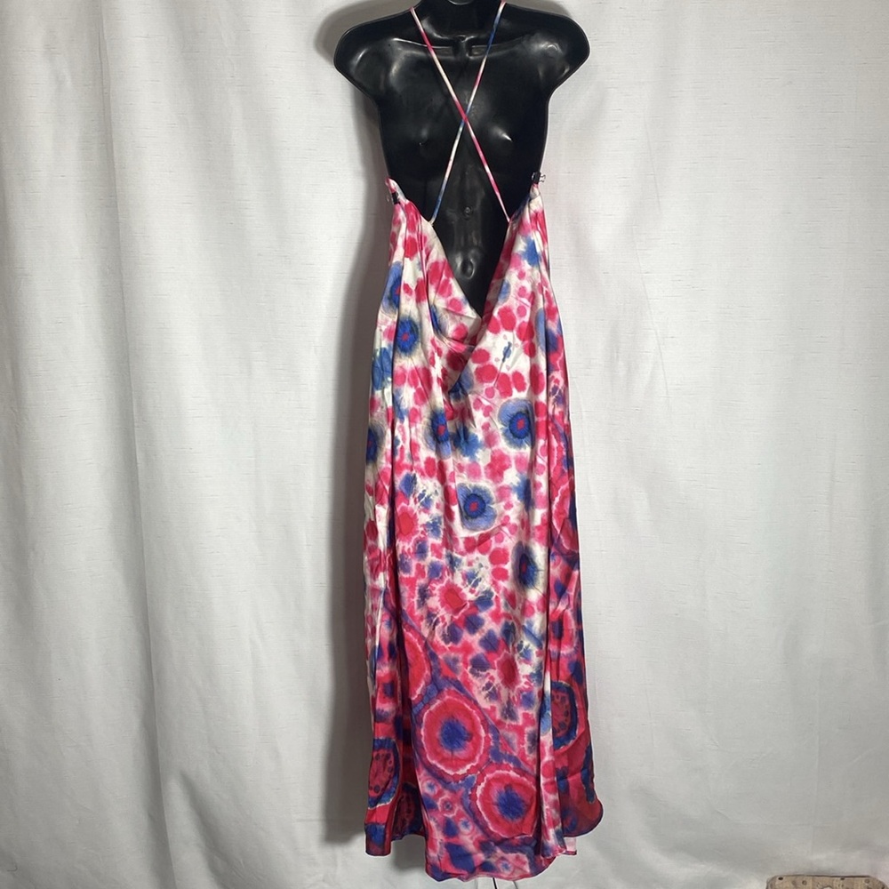 ZARA PRINTED HALTER DRESS Size XL - Picture 16 of 17